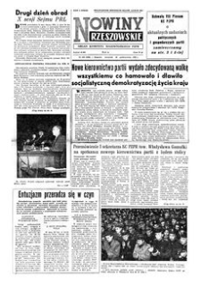 Nowiny Rzeszowskie : organ Komitetu Wojewódzkiego PZPR. 1956, R. 8, nr 255 (25 października)