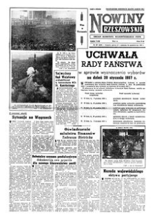 Nowiny Rzeszowskie : organ Komitetu Wojewódzkiego PZPR. 1956, R. 8, nr 257 (27-28 października)