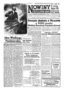 Nowiny Rzeszowskie : organ Komitetu Wojewódzkiego PZPR. 1956, R. 8, nr 266 (7 listopada)