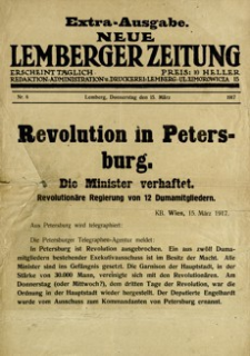 Neue Lemberger Zeitung : Extra-Ausgabe. 1917, nr 6 (15 marca)