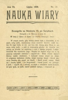 Nauka Wiary. 1909, R. 6, nr 28