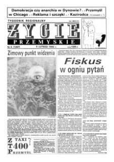 Życie Przemyskie : tygodnik regionalny. 1992, R. 26, nr 5 (1257) (5 lutego)