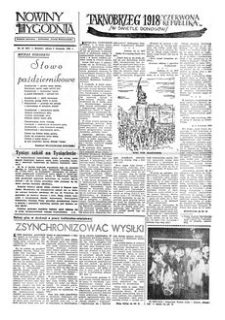 Nowiny Tygodnia : dodatek społeczno-kulturalny „Nowin Rzeszowskich”. 1958, R. 9, nr 44 (8 listopada)