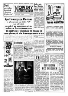 Nowiny Rzeszowskie : organ Komitetu Wojewódzkiego PZPR. 1957, R. 9, nr 15 (18 stycznia)