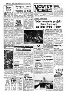 Nowiny Rzeszowskie : organ Komitetu Wojewódzkiego PZPR. 1957, R. 9, nr 165 (12 lipca)