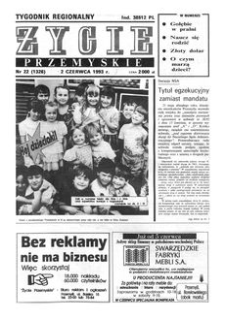 Życie Przemyskie : tygodnik regionalny. 1993, R. 27, nr 22 (1326) (2 czerwca)