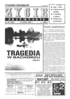 Życie Przemyskie : tygodnik regionalny. 1993, R. 27, nr 28 (1332) (14 lipca)
