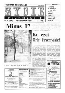 Życie Przemyskie : tygodnik regionalny. 1993, R. 27, nr 45 (1349) (10 listopada)