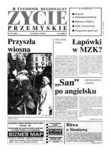 Życie Przemyskie : tygodnik regionalny. 1994, R. 28, nr 12 (1368) (23 marca)