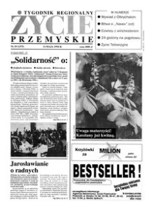 Życie Przemyskie : tygodnik regionalny. 1994, R. 28, nr 19 (1375) (11 maja)
