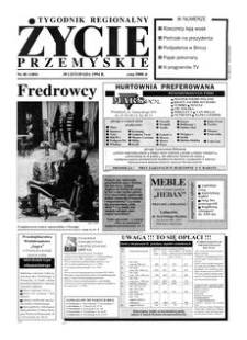 Życie Przemyskie : tygodnik regionalny. 1994, R. 28, nr 48 (1404) (30 listopada)