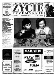 Życie Przemyskie : tygodnik regionalny. 1995, R. 29, nr 15 (1423) (12 kwietnia)