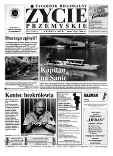 Życie Przemyskie : tygodnik regionalny. 1995, R. 29, nr 25 (1433) (21 czerwca)