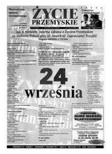 Życie Przemyskie. 1995, R. 29, nr 40 (1448) (20 września)