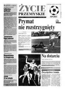 Życie Przemyskie : sport. 1995, R. 29, nr 45 (1453) (9 października)