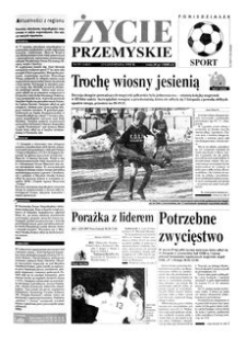 Życie Przemyskie : sport. 1995, R. 29, nr 55 (1463) (13 listopada)