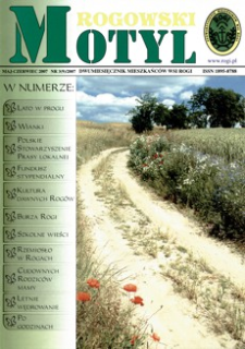 Motyl Rogowski : dwumiesięcznik mieszkańców wsi Rogi. 2007, nr 3 (maj-czerwiec)