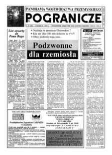 Pogranicze : tygodnik zależny (od czytelników). 1992, R. 2, nr 9 (40) (3 marca)