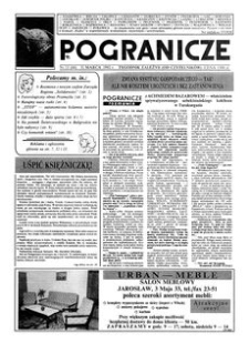 Pogranicze : tygodnik zależny (od czytelników). 1992, R. 2, nr 13 (44) (31 marca)