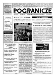 Pogranicze : tygodnik zależny (od czytelników). 1992, R. 2, nr 27 (58) (7 lipca)