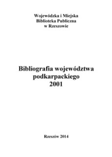 Bibliografia województwa podkarpackiego 2001