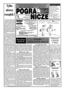 Pogranicze : tygodnik zależny od czytelników. 1994, R. 4, nr 24 (159) (14 czerwca)
