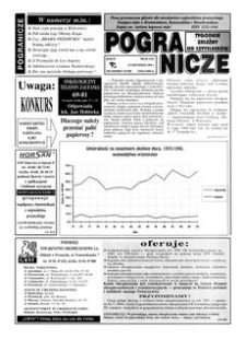 Pogranicze : tygodnik zależny od czytelników. 1994, R. 4, nr 46 (181) (15 listopada)