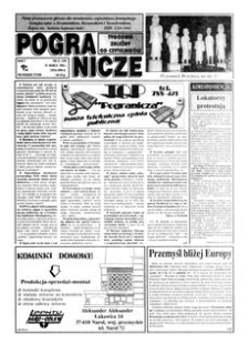Pogranicze : tygodnik zależny od czytelników. 1995, R. 5, nr 12 (199) (21 marca)