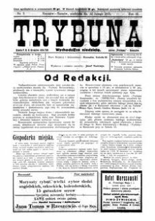 Trybuna. 1925, R. 2, nr 2 (22 lutego)