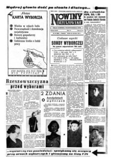 Nowiny Rzeszowskie : organ Komitetu Wojewódzkiego PZPR. 1958, R. 10, nr 23 (28 stycznia)