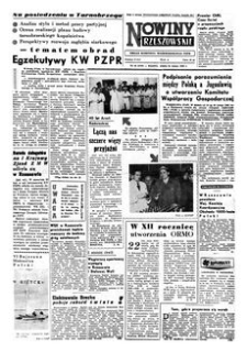 Nowiny Rzeszowskie : organ Komitetu Wojewódzkiego PZPR. 1958, R. 10, nr 44 (21 lutego)
