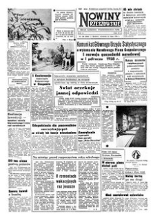 Nowiny Rzeszowskie : organ Komitetu Wojewódzkiego PZPR. 1958, R. 10, nr 180 (31 lipca)