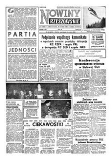 Nowiny Rzeszowskie : organ Komitetu Wojewódzkiego PZPR. 1958, R. 10, nr 297 (15 grudnia)