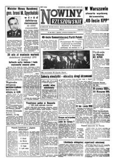 Nowiny Rzeszowskie : organ Komitetu Wojewódzkiego PZPR. 1958, R. 10, nr 300 (18 grudnia)