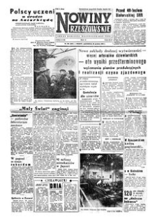 Nowiny Rzeszowskie : organ Komitetu Wojewódzkiego PZPR. 1958, R. 10, nr 308 (29 grudnia)