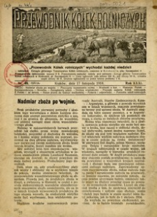 Przewodnik Kółek Rolniczych. 1918, R. 31, nr 46 (17 listopada)