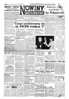 Nowiny Rzeszowskie : organ Komitetu Wojewódzkiego PZPR. 1959, R. 11, nr 3 (3-4 stycznia)