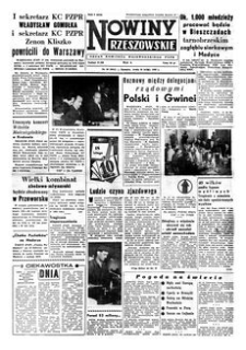 Nowiny Rzeszowskie : organ Komitetu Wojewódzkiego PZPR. 1959, R. 11, nr 42 (18 lutego)