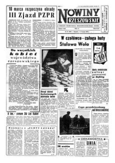 Nowiny Rzeszowskie : organ Komitetu Wojewódzkiego PZPR. 1959, R. 11, nr 57 (7-8 marca)