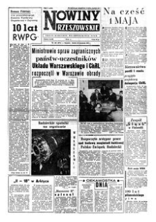 Nowiny Rzeszowskie : organ Komitetu Wojewódzkiego PZPR. 1959, R. 11, nr 102 (28 kwietnia)
