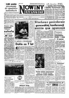 Nowiny Rzeszowskie : organ Komitetu Wojewódzkiego PZPR. 1959, R. 11, nr 121 (20 maja)