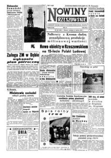 Nowiny Rzeszowskie : organ Komitetu Wojewódzkiego PZPR. 1959, R. 11, nr 140 (11 czerwca)