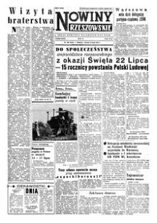 Nowiny Rzeszowskie : organ Komitetu Wojewódzkiego PZPR. 1959, R. 11, nr 168 (14 lipca)