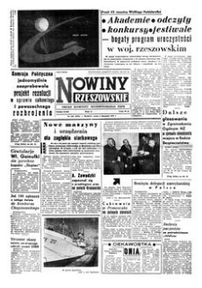 Nowiny Rzeszowskie : organ Komitetu Wojewódzkiego PZPR. 1959, R. 11, nr 266 (4 listopada)