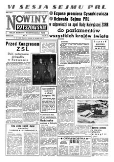 Nowiny Rzeszowskie : organ Komitetu Wojewódzkiego PZPR. 1959, R. 11, nr 285 (26 listopada)