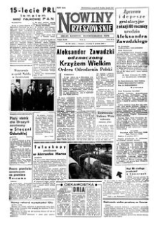Nowiny Rzeszowskie : organ Komitetu Wojewódzkiego PZPR. 1959, R. 11, nr 303 (17 grudnia)