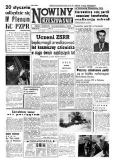 Nowiny Rzeszowskie : organ Komitetu Wojewódzkiego PZPR. 1960, R. 12, nr 8 (11 stycznia)