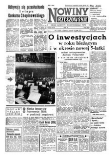 Nowiny Rzeszowskie : organ Komitetu Wojewódzkiego PZPR. 1960, R. 12, nr 47 (25 lutego)