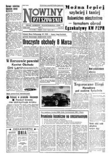 Nowiny Rzeszowskie : organ Komitetu Wojewódzkiego PZPR. 1960, R. 12, nr 58 (9 marca)