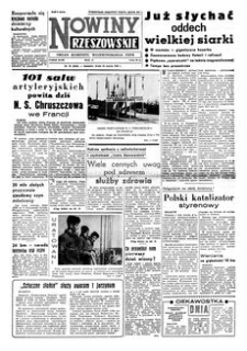 Nowiny Rzeszowskie : organ Komitetu Wojewódzkiego PZPR. 1960, R. 12, nr 70 (23 marca)